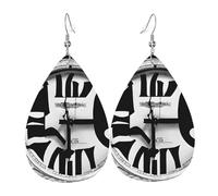 Claves Musicales Del Tema Musical Mujer Pendiente De Gancho Elegante Pendiente De Gota Llamativos Pendientes Para Boda Banquete Uso Diario