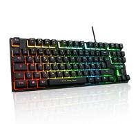 Clavier Gaming TKL Membrane-RGB -Logiciel de personnalisation- Macro et Touches Anti -ghosting - Compatible Multiplateformes