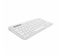 Clavier sans fil Bluetooth Azerty Logitech Pebble Keys 2 K380s Blanc