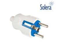 Clavija 2p+t 16a 250v blanco solera