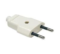 Clavija aérea 4mm 10A, conectividad segura para electrodomésticos y herramientas eléctricas. Ideal para uso en exteriores y prolongar cables.