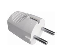 Clavija aérea de 16A 250V, termoplástica, para conexiones eléctricas en exteriores y uso industrial.