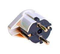 Clavija aérea lateral de 6566, salida lateral, solera, material robusto, 16A, 250V, diámetro de 3.6 cm. Diseñado para: usos en instalaciones eléctricas. #