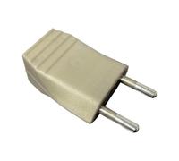 Clavija bipolar de 4mm en oro viejo, ideal para conexiones eléctricas seguras y duraderas en dispositivos domésticos y profesionales.