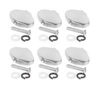 Clavija de Afinaci¨®n de Guitarra, Botones Llave Afinaci¨®n Calidad Sonido Premium Altamente Ajustable con Tornillos y Arandelas para Guitarra El¨¦ctrica (SILVER)