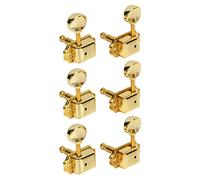 Clavija de Afinacin de Cuerdas de Guitarra, Cabezal de Mquina para Guitarras Fcil Instalacin Tamao Estndar Metal Buena Combinacin para Tocar (Oro