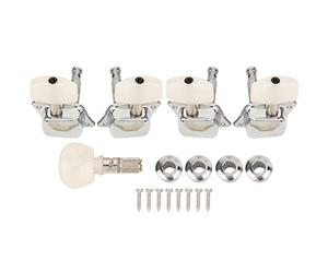 Clavija de afinación de banjo, cabezal de máquina semicerrado de banjo para accesorio de banjo