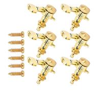 Clavija de afinación de cuerdas de guitarra con bloqueo Juego de llaves de cabeza de afinador selladas de metal de primera calidad con diseño a prueba de óxido para guitarras (Set of six left buttons)