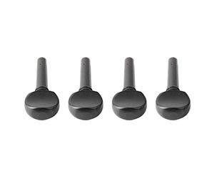 Clavija de Afinación de Violín, 4 Piezas Madera Fina Portátil Negra, Reemplazo para Violín, Accesorio Ideal para Músicos Profesionales Estudiantes y Aficionados en Estudio o Concierto