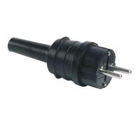 Clavija flexible de goma extra larga con 1100150 de longitud, ideal para prolongar conexiones eléctricas y uso en exteriores.