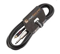 Clavija Mono 6.35mm 1/4" a un Cable Audio Fono RCA/Señal/Cable conector 3m