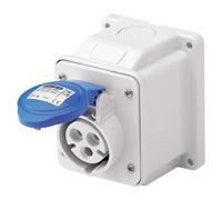 Gewiss Toma de corriente empotrada GW62404 – 2P+T 16A 230 V IP44 Azul CE ENEC