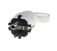 Clavija Schuko Confort con anillo 16A 250V - Blanco