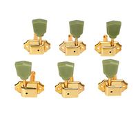 Clavijas de Afinacin de Guitarra, 6 Piezas Llave de Afinacin de Cuerdas Llaves de Semiselladas de Plstico Metlico Clavijas de para Guitarra Acstica Elctrica 3L3R Partes de