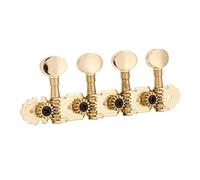 Clavijas de Afinacin de Mandolina, Cabezas de Mquinas de Metal Afinadores Accesorios de Botn de Afinacin Accesorios de Rendimiento para Mandolina (oro) de Instrumentos Musicales