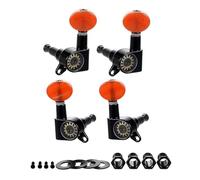 Clavijas De Afinación 2R2L Para Guitarras Y Ukeleles Cubierta Transparente Construcción De Aleaciones Metálicas Montaje Incluido Tornillo De Afinación Para Bajo