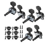 Clavijas de afinación, clavijas de afinación de cuerdas convenientes, exquisitas y duraderas, para guitarra acústica de rendimiento de reemplazo roto(black)