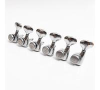 Clavijas de afinación cromadas de alta relación para guitarra eléctrica, 6 L, compatibles con la mayoría de guitarras eléctricas, piezas de repuesto de precisión