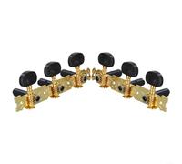 Clavijas de afinación cromadas para guitarra acústica folclórica clásica de 3 L, cabezales de máquina para un rendimiento duradero (estilo 4)