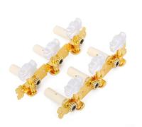 Clavijas de afinación cromadas para guitarra acústica folclórica clásica de 3 L, cabezales de máquina para un rendimiento duradero (estilo 6)