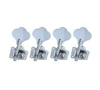 Clavijas de afinación de bajo eléctrico, cabezales de máquina abiertos, sintonizadores cromados negros 4R 4L 2R2L for bajo, accesorios de bajo(Chrome 4R)
