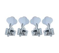 Clavijas de afinación de bajo eléctrico, cabezales de máquina abiertos, sintonizadores cromados negros 4R 4L 2R2L for bajo, accesorios de bajo(Chrome 2R2L)