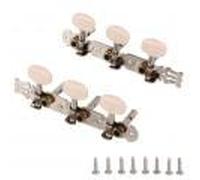 Clavijas de Afinación de Cuerdas de Guitarra Acústica, 3L 3R Clavijas de Afinación de Metal Cabezales de Máquina con Clavijas de Afinación de Tornillo para Guitarra Acústica