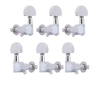 Clavijas de afinación de cuerdas de guitarra profe Perillas De Afinación De Guitarra Folk Totalmente Cerradas/abiertas, Accesorios De Guitarra De Metal Cromado(15)
