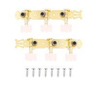 Clavijas de Afinación de Guitarra, 3L3R Clavijas de Afinación de Cuerdas de Guitarra Clásica Afinadores Cabezales de Máquina, Dorado Accesorios de Juego