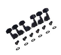 Clavijas de Afinación de Guitarra 3R3L Negro 19: 1 Ratio Locking Tuners Tuning Pegs Machines Heads Set Para For LP Guitarra Eléctrica O Acústica