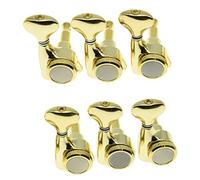 Clavijas de Afinación de Guitarra 6 Afinadores De Bloqueo De Guitarra 18:1 En Línea, Cabezales De Máquina, Clavijas De Afinación De Bloqueo De Guitarra Para La Mayoría De Las Guitarras Eléctricas (Co