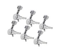 Clavijas de Afinación de Guitarra 6 Clavijas De Afinación De Guitarra Eléctrica En Línea, Afinadores De Bloqueo, Teclas De Afinación De Guitarra, Cabezales De Máquina, Relación De Engranaje 1: 18 (Co