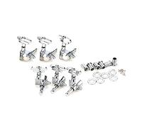 Clavijas de afinación de guitarra (6 derechas + 6 izquierdas) 1:21, cuerdas de bloqueo selladas, clavijas de afinación de guitarra eléctrica. Juego de clavijas de afinación de guitarra eléctrica