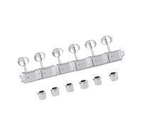 Clavijas De Afinación De Guitarra Accesorios Para Instrumentos Profesionales Perillas De Afinación De Guitarra Adecuadas Para Principiantes Y Adultos(Chrome)