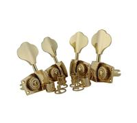 Clavijas De Afinación De Guitarra Afinador De Bajo Perilla De Afinación Abierta Con Relación De Engranaje 1:26 Para Instrumentos Eléctricos De Jazz Color Dorado(2R2L)