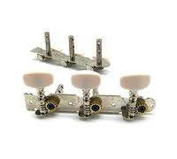 Clavijas de afinación de guitarra clásica, clavijas de afinación de cuerdas, perillas, afinador de clavijas, 1R1L, piezas blancas, llaves para afinador