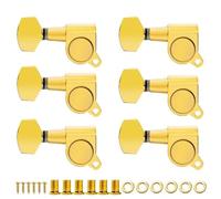 Clavijas De Afinación De Guitarra Clavijas Afinación Guitarra | Afinadores de guitarra sellados de tamaño completo 15:1 - 6 uds 6L 6R 3L3R(6L Gold)