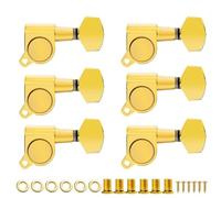 Clavijas De Afinación De Guitarra Clavijas Afinación Guitarra | Afinadores de guitarra sellados de tamaño completo 15:1 - 6 uds 6L 6R 3L3R(6R Gold)