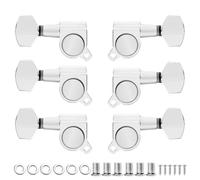 Clavijas De Afinación De Guitarra Clavijas Afinación Guitarra | Afinadores de guitarra sellados de tamaño completo 15:1 - 6 uds 6L 6R 3L3R(3L3R Chrome)