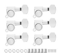 Clavijas De Afinación De Guitarra Clavijas Afinación Guitarra | Afinadores de guitarra sellados de tamaño completo 15:1 - 6 uds 6L 6R 3L3R(6R Chrome)