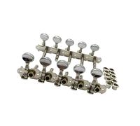 Clavijas De Afinación De Guitarra Clavijero Cuadrado De Doble Agujero De 12 Cuerdas Clavijas De Afinación De Guitarra Afinador De Mandolina Abierto(10String Type B)