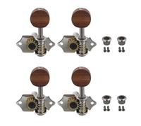 Clavijas de afinación de guitarra de 4 cuerdas Teclas Afinadores de ukelele de engranaje abierto vintage Cabezal de máquina Tonos ajustables Cabezales de máquinas Cabezal de máquina de tonos vintage