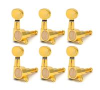 Clavijas de afinación en línea for guitarra cromadas doradas, afinadores, clavijas de máquina for guitarra eléctrica estilo ST y TL.(GD 6R)