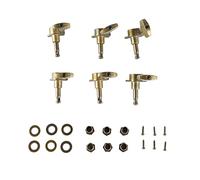 Clavijas de afinación for guitarra con bloqueo, 3L 3R 6 piezas, clavijas de afinación, 6 clavijas cuadradas grandes de bronce a la derecha, clavijas de afinación con bloqueo.