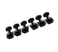 Clavijas De Afinación Guitarra Clavijas De Afinación Semicerradas 3R3L Con Relación 15:1 Y Tornillo De 45 Grados Para Guitarra Electroacústica(Black)