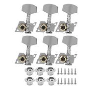 Clavijas de Afinación para Guitarra 6 Derechas, Cuerdas Estables, Material Metálico Duradero, para Electric Acoustic - Tuning Pegs Anticorrosión, Fácil Instalación, Repuesto para (Conjunto de seis