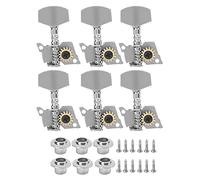 Clavijas de Afinación para Guitarra 6 Derechas, Cuerdas Estables, Material Metálico Duradero, para Electric Acoustic - Tuning Pegs Anticorrosión, Fácil Instalación, Repuesto para (Seis conjuntos de