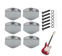 Clavijas de Afinación para Guitarra Acústica,6 Piezas de Perillas Cuadradas Metálicas | Clavijero De Bloqueo Para Guitarra Acústica - Para Músicos Estudio Viaje Y Mantenimiento