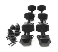 Clavijas de afinación para guitarra Les Paul LP SG ES 3L+3R, color negro