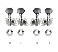 Clavijas de afinación para ukelele de estilo clásico Reemplazo de clavijas de máquina Afinadores 2L + 2R con tornillos de montaje Fácil de instalar Afinadores de cabeza de máquina Fácil de instalar o